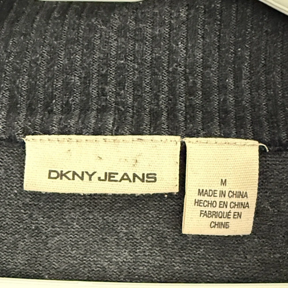 DKNY Men's Black Zip-Up Sweater
